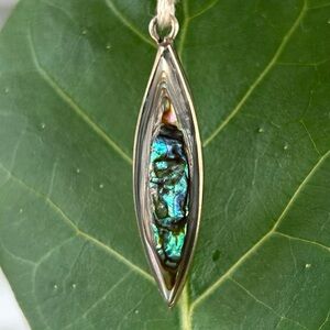 Sterling Silver Abalone Pendant